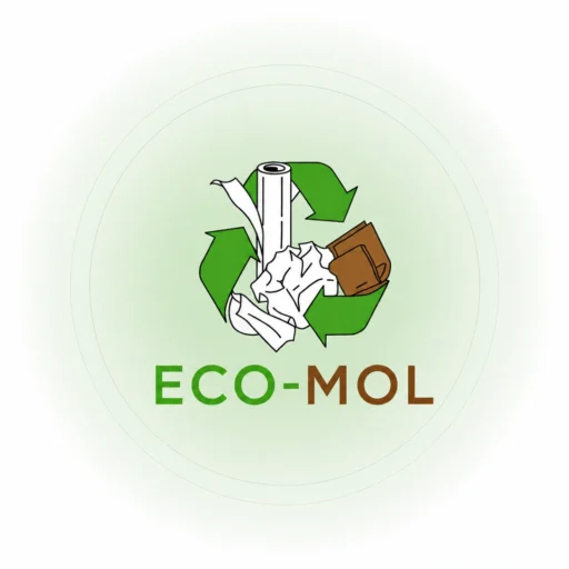 Logo ECO-MOL - firma zajmująca się odbiorem surowców wtórnych i odpadów opakowaniowych